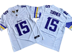 Minnesota Vikings #15 Dallas Turner White Vapor F.U.S.E. Limited Jersey