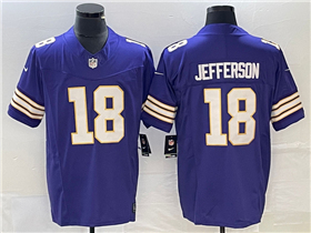 Minnesota Vikings #18 Justin Jefferson Purple Classic Vapor F.U.S.E. Limited Jersey