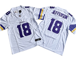 Minnesota Vikings #18 Justin Jefferson White Vapor F.U.S.E. Limited Jersey