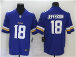 Minnesota Vikings #18 Justin Jefferson Purple Vapor Limited Jersey