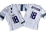 Minnesota Vikings #18 Justin Jefferson Women's Alternate White Vapor F.U.S.E. Limited Jersey