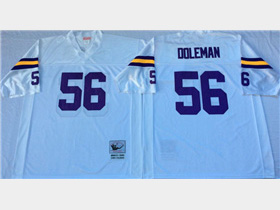 Minnesota Vikings #56 Chris Doleman Throwback White Jersey