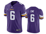 Minnesota Vikings #6 Lewis Cine Purple Vapor Limited Jersey