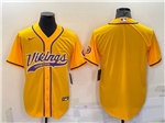 Minnesota Vikings Gold Baseball Cool Base Team Jersey