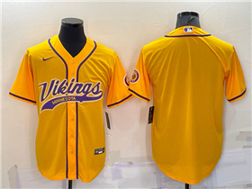 Minnesota Vikings Gold Baseball Cool Base Team Jersey