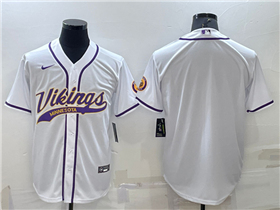 Minnesota Vikings White Baseball Cool Base Team Jersey