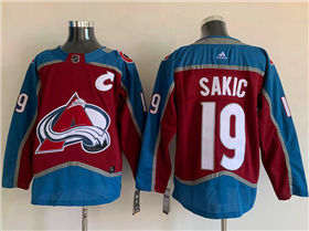 Colorado Avalanche #19 Joe Sakic Home Burgundy Jersey