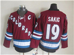 Colorado Avalanche #19 Joe Sakic 2002 CCM Vintage Burgundy Jersey