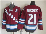 Colorado Avalanche #21 Peter Forsberg 2002 CCM Vintage Burgundy Jersey