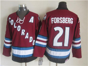 Colorado Avalanche #21 Peter Forsberg 2002 CCM Vintage Burgundy Jersey