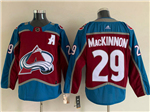 Colorado Avalanche #29 Nathan MacKinnon Home Burgundy Jersey