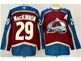 Colorado Avalanche #29 Nathan MacKinnon 2024 Home Burgundy Jersey