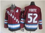 Colorado Avalanche #52 Adam Foote 2002 CCM Vintage Burgundy Jersey