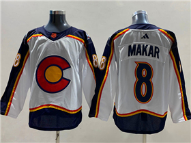 Colorado Avalanche #8 Cale Makar White Reverse Retro 2.0 Jersey