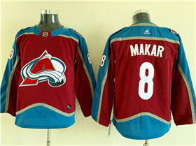 Colorado Avalanche #8 Cale Makar Youth Home Burgundy Jersey