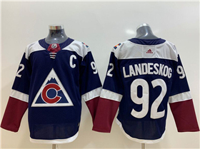 Colorado Avalanche #92 Gabriel Landeskog Navy Alternate Jersey