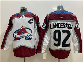 Colorado Avalanche #92 Gabriel Landeskog White Jersey