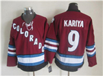 Colorado Avalanche #9 Paul Kariya 2002 CCM Vintage Burgundy Jersey