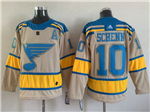 St. Louis Blues #10 Brayden Schenn Cream 2022 Winter Classic Jersey