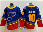 St. Louis Blues #10 Brayden Schenn Blue Vintage Jersey