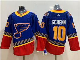 St. Louis Blues #10 Brayden Schenn Blue Vintage Jersey