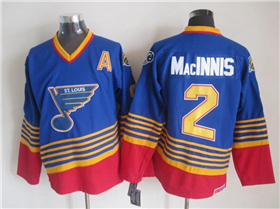 St. Louis Blues #2 Al MacInnis 1995 CCM Vintage Blue Jersey