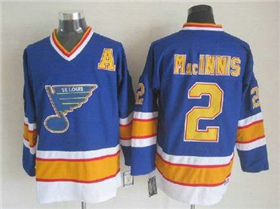 St. Louis Blues #2 Al MacInnis CCM Vintage Blue Jersey