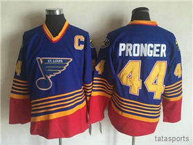 St. Louis Blues #44 Chris Pronger 1997 CCM Vintage Blue Jersey