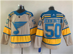 St. Louis Blues #50 Jordan Binnington Cream 2022 Winter Classic Jersey