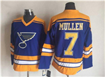 St. Louis Blues #7 Joe Mullen 1980's CCM Vintage Blue Jersey