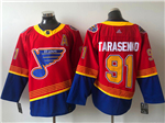 St. Louis Blues #91 Vladimir Tarasenko Red 2020/21 Reverse Retro Jersey