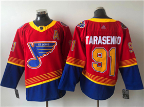 St. Louis Blues #91 Vladimir Tarasenko Red 2020/21 Reverse Retro Jersey