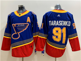 St. Louis Blues #91 Vladimir Tarasenko Blue Vintage Jersey