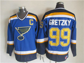 St. Louis Blues #99 Wayne Gretzky 1998 CCM Vintage Blue Jersey