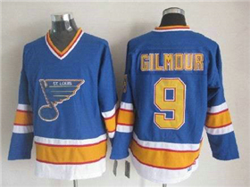 St. Louis Blues #9 Doug Gilmour CCM Vintage Blue Jersey