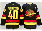 Vancouver Canucks #40 Elias Pettersson 2024 Black Jersey