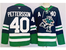 Vancouver Canucks #40 Elias Pettersson Navy Reverse Retro 2.0 Jersey