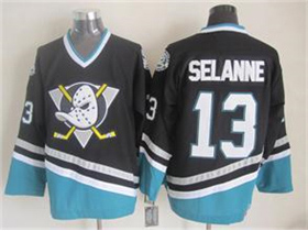 Anaheim Mighty Ducks #13 Teemu Selänne 2005 CCM Vintage Black Jersey