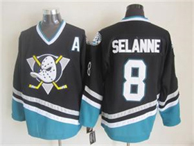 Anaheim Mighty Ducks #8 Teemu Selänne 1997 CCM Vintage Black Jersey