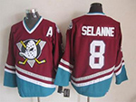 Anaheim Mighty Ducks #8 Teemu Selänne 1997 CCM Vintage Purple Jersey