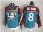 Anaheim Mighty Ducks #8 Teemu Selänne 1998 CCM Vintage Teal Jersey