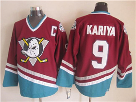 Anaheim Mighty Ducks #9 Paul Kariya 2003 CCM Vintage Purple Jersey