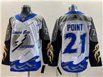 Tampa Bay Lightning #21 Brayden Point White Reverse Retro 2.0 Jersey