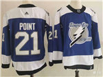 Tampa Bay Lightning #21 Brayden Point Blue 2020/21 Reverse Retro Jersey