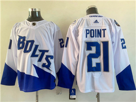 Tampa Bay Lightning #21 Brayden Point White 2022 Stadium Series Jersey