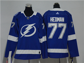 Tampa Bay Lightning #77 Victor Hedman Youth Blue Jersey