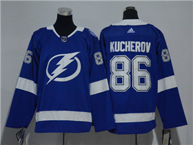 Tampa Bay Lightning #86 Nikita Kucherov Youth Blue Jersey