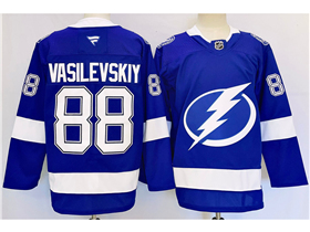 Tampa Bay Lightning #88 Andrei Vasilevskiy 2024 Blue Jersey