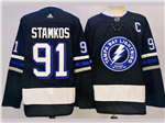 Tampa Bay Lightning #91 Steven Stamkos 2023-24 Alternate Black Jersey