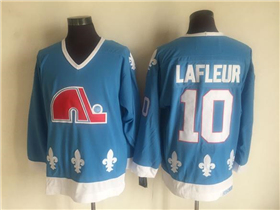 Quebec Nordiques #10 Guy Lafleur 1990's CCM Vintage Light Blue Jersey